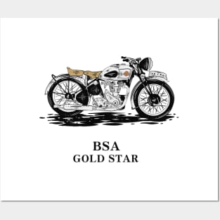 BSA GOLDSTAR Posters and Art